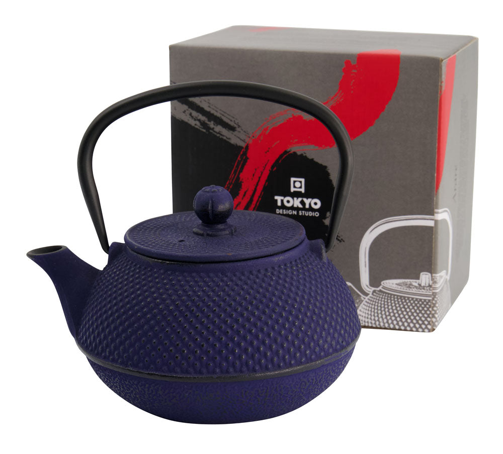 WY Tea Kettle Iron 17.5x15x10cm Arare 0.8L BLUE 1/8