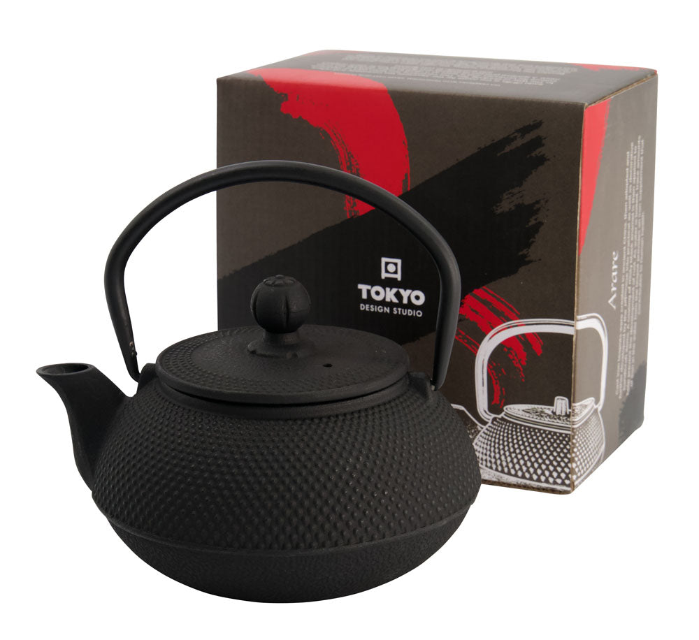 WY Tea Kettle Iron Arare 0.6L BLACK 1/8