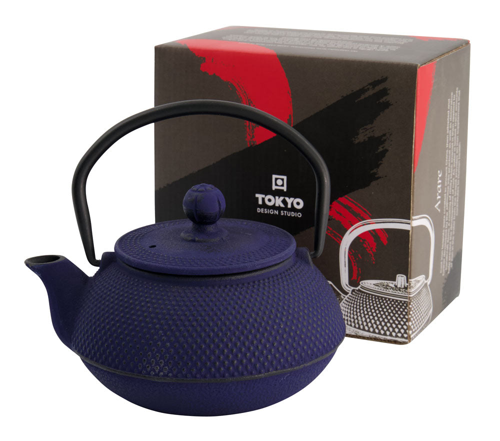 WY Tea Kettle Iron Arare 0.6L BLUE 1/8