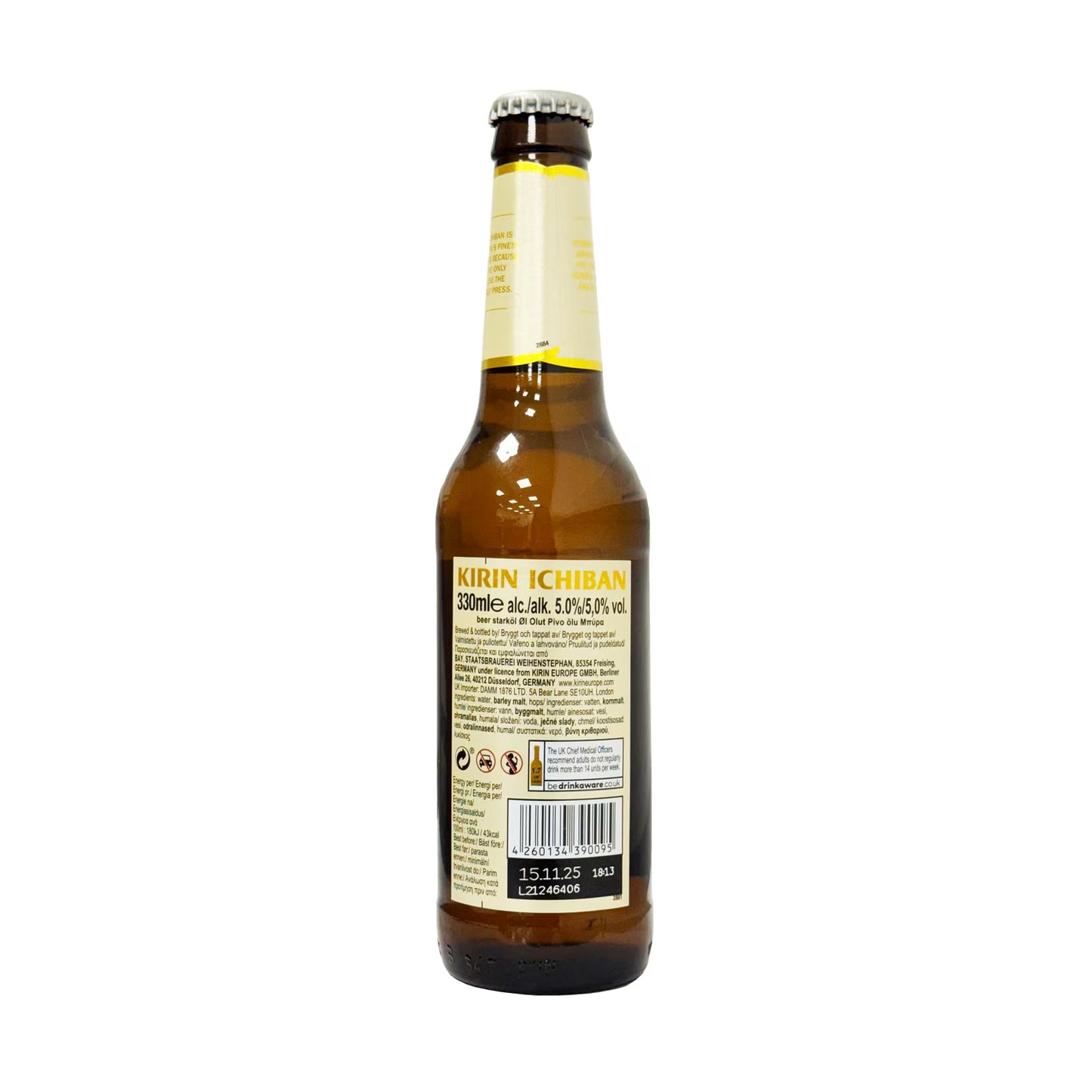 Kirin Ichiban Shibori Lager 4.6% 330ml