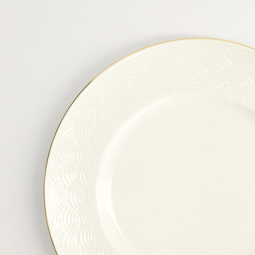 Nippon White Gold Rim Plate 29.5cm