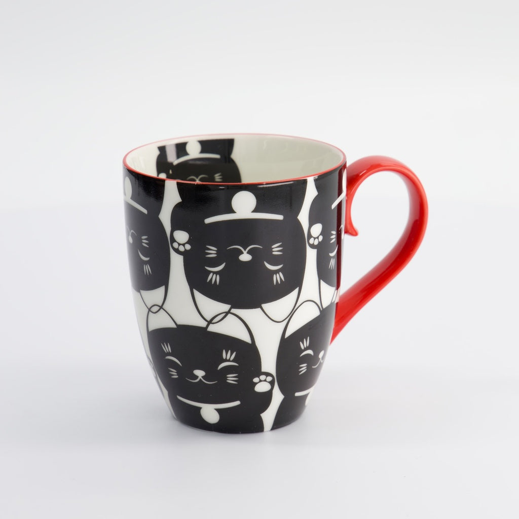 Kawaii Lucky Cat Mug W/Giftbox Black Cat