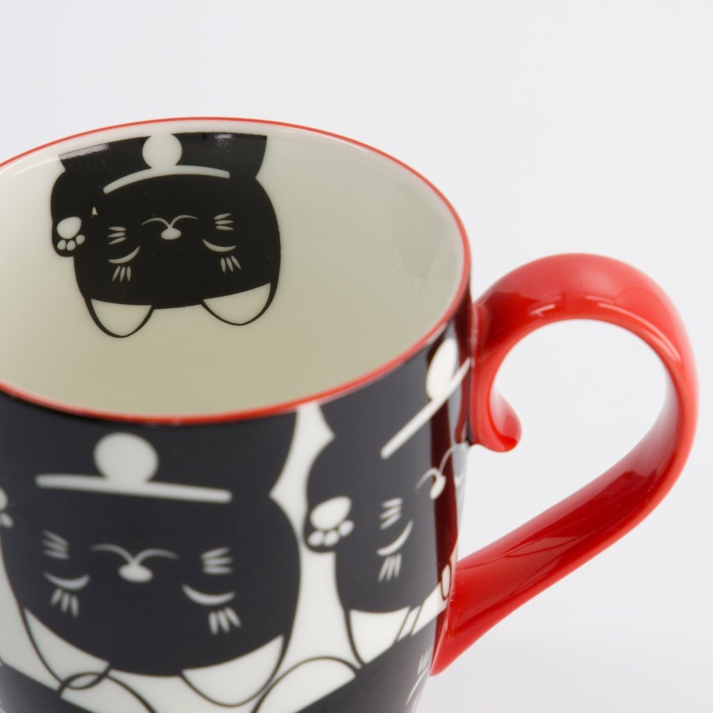Kawaii Lucky Cat Mug W/Giftbox Black Cat
