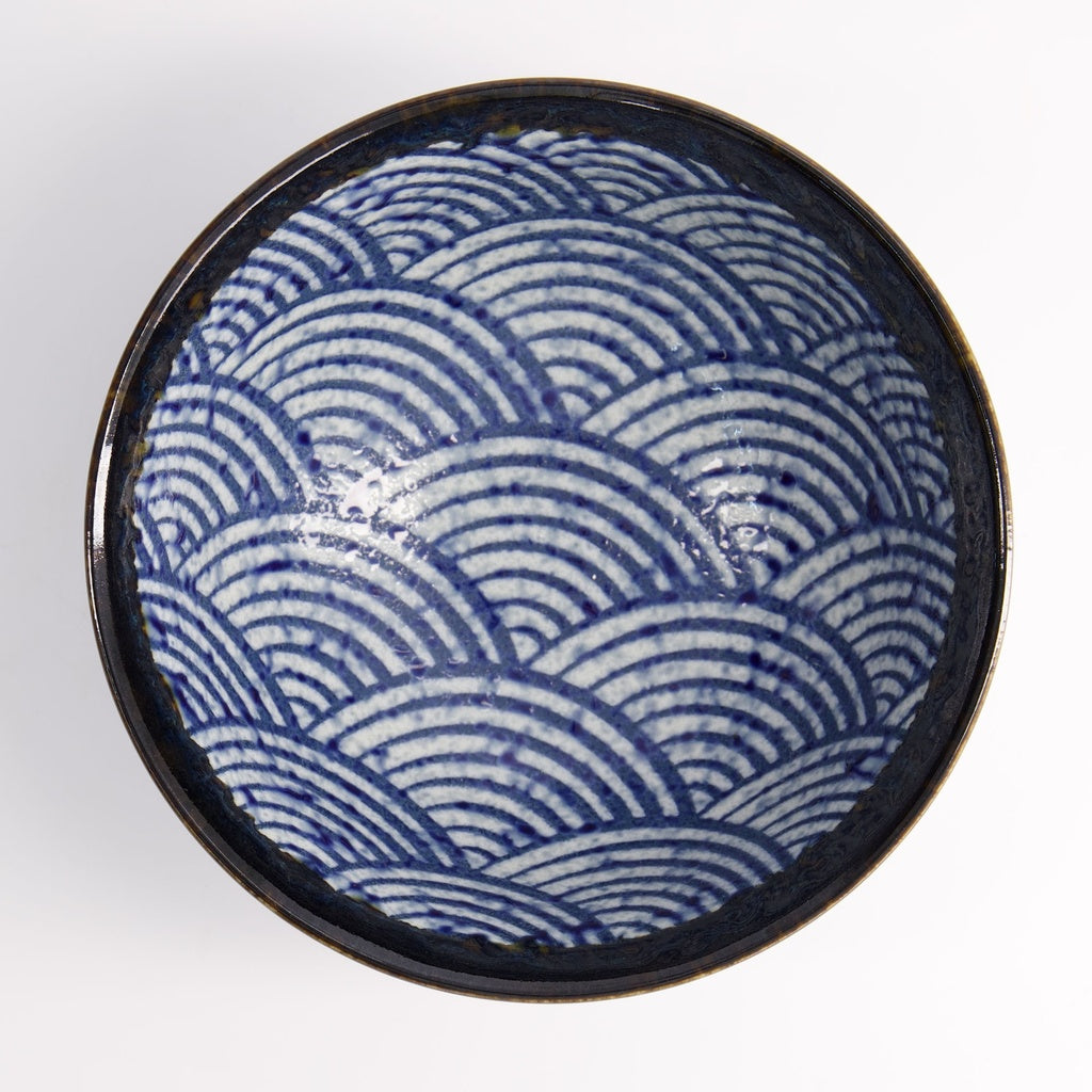 Aisai Seigaiha Bowl 16x7.5cm 600ml