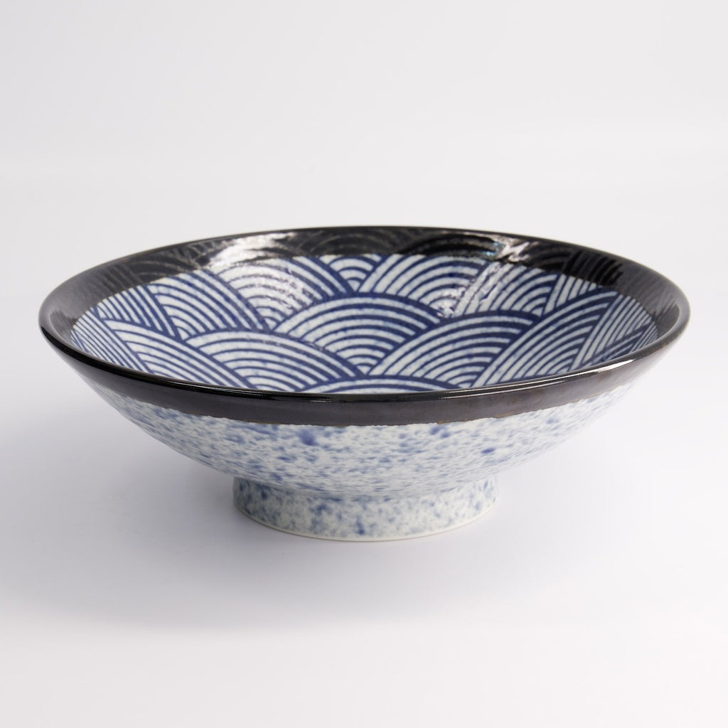 Aisai Seigaiha Salad Bowl 24x7.5cm 1400ml