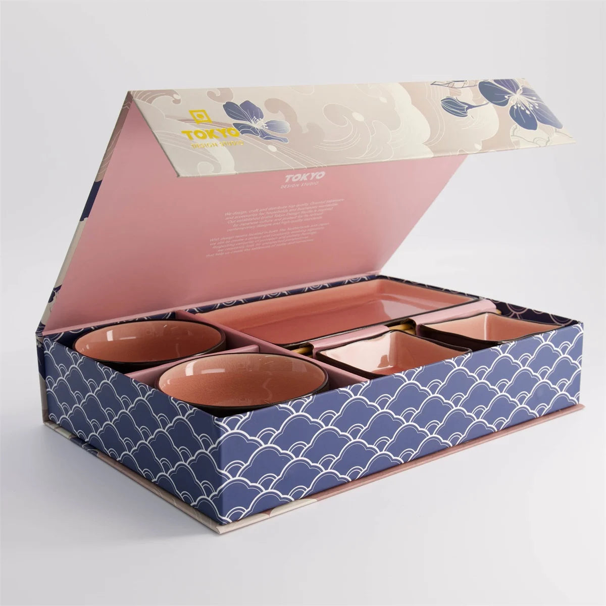 Pink Glassy 8 Piece Sushi Gift Set