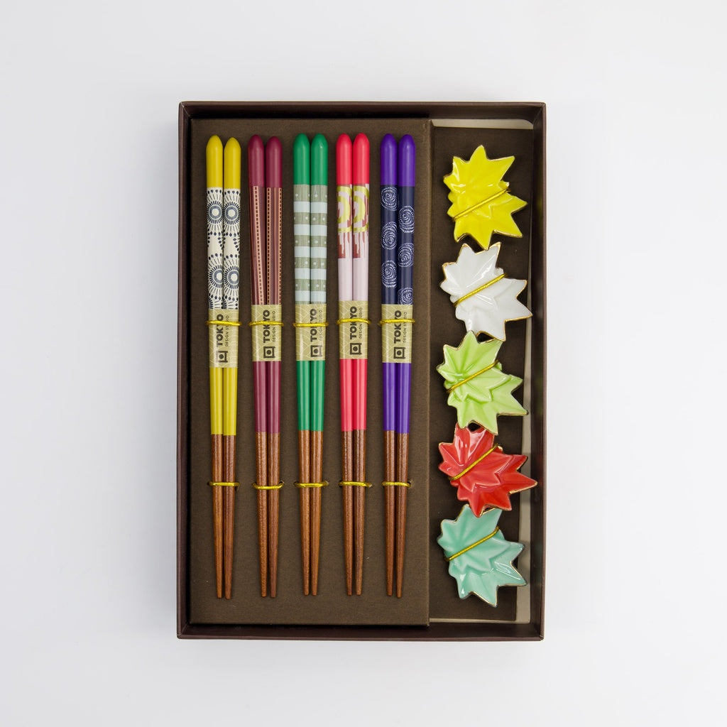 Chopstick Giftset/10 Maple Leaf
