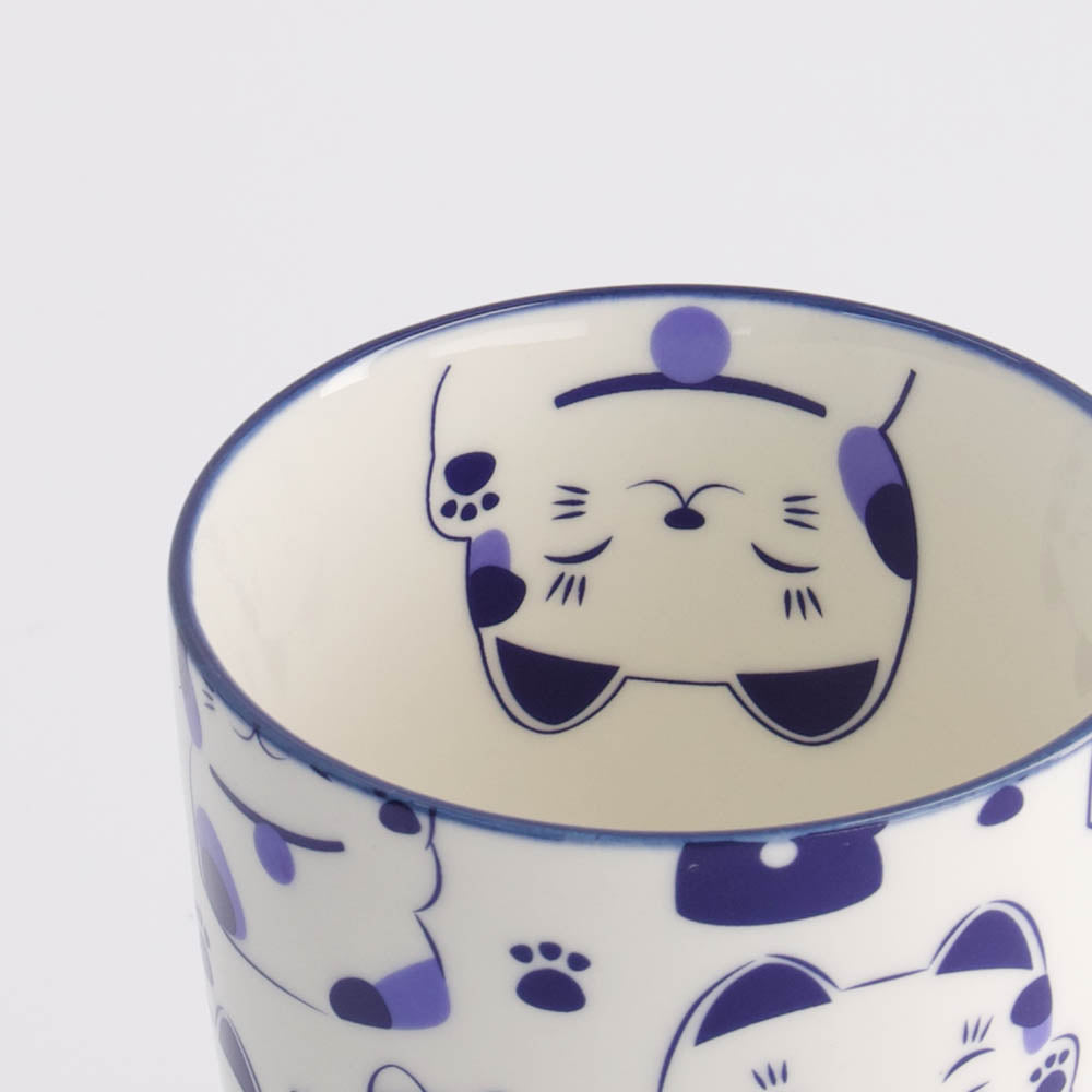 Kawaii Blue Maneko Mug W/Giftbox 8.5x10.2cm