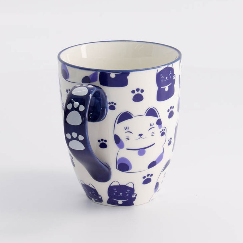 Kawaii Blue Maneko Mug W/Giftbox 8.5x10.2cm