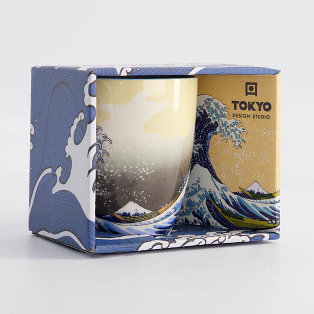 Kawaii Hokusai Mug W/Giftbox 8.5x10.2cm