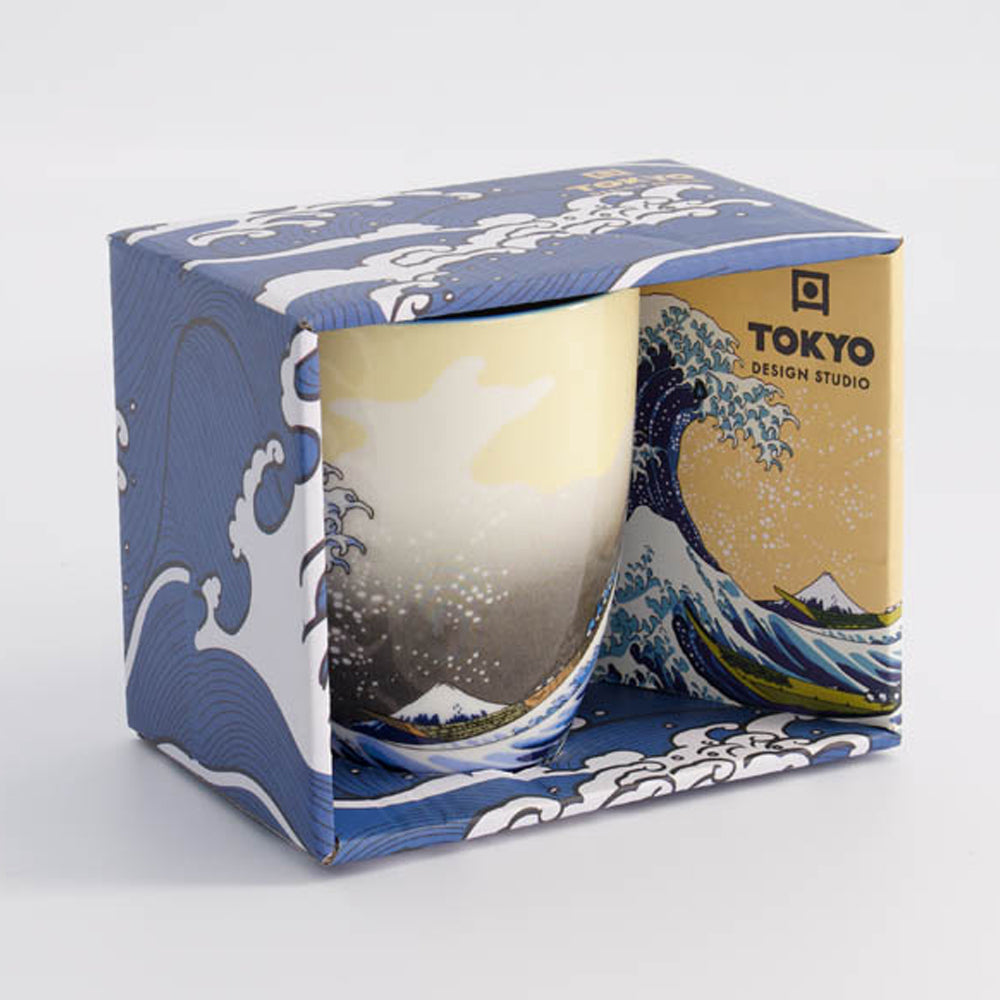 Kawaii Hokusai Mug W/Giftbox 8.5x10.2cm