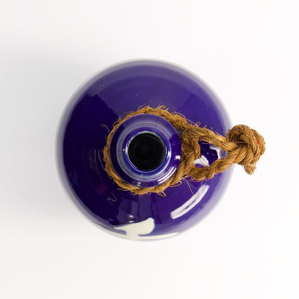 Chidori Ashi Sake Bottle 19.5cm Blue Azure