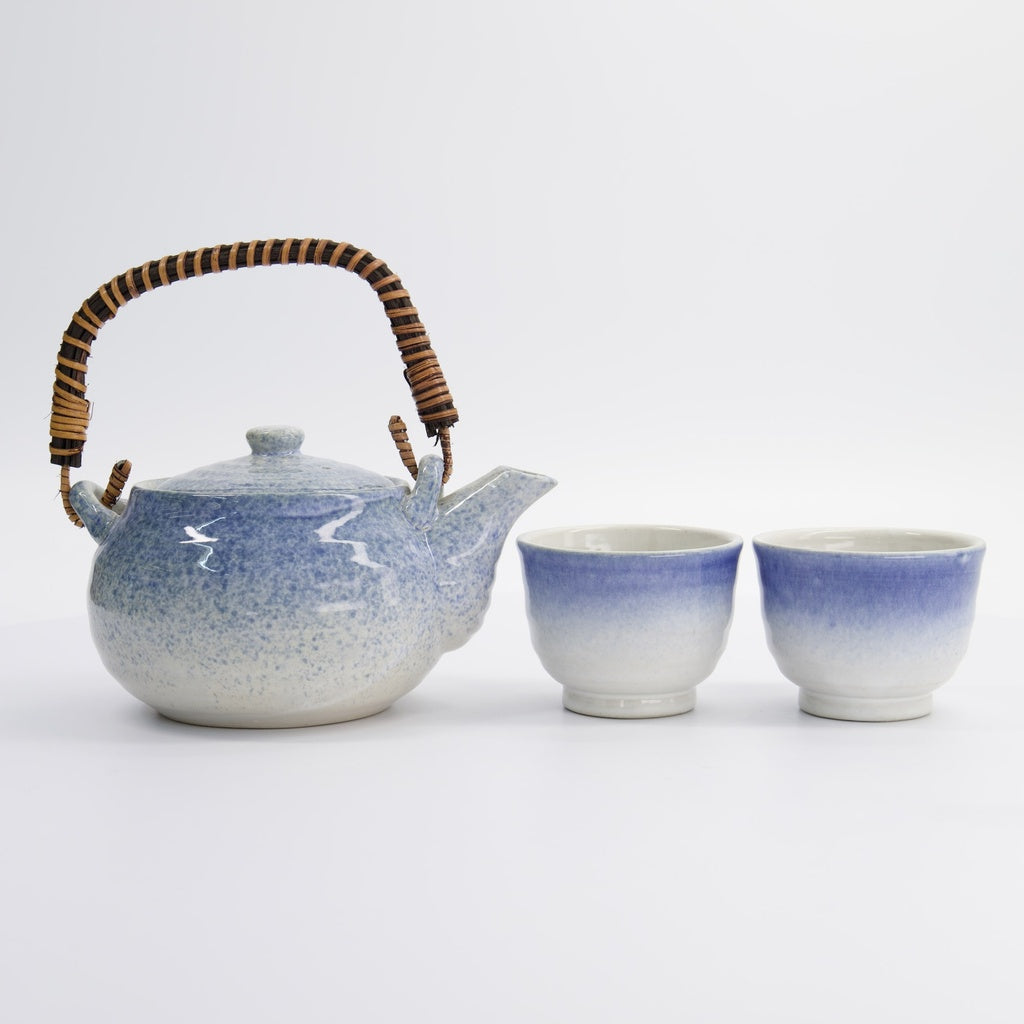 Light Blue Tea Set 0.45L w/2 Cups 180ml