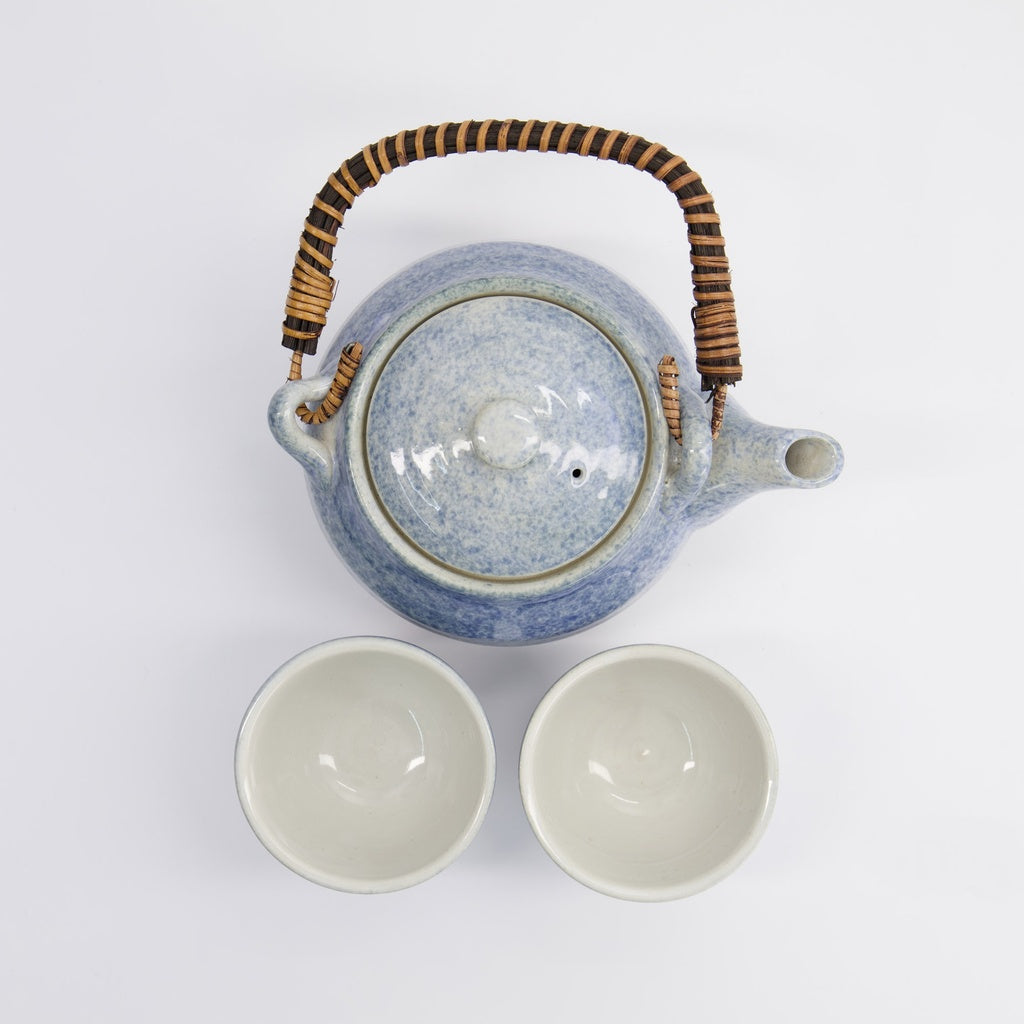 Light Blue Tea Set 0.45L w/2 Cups 180ml
