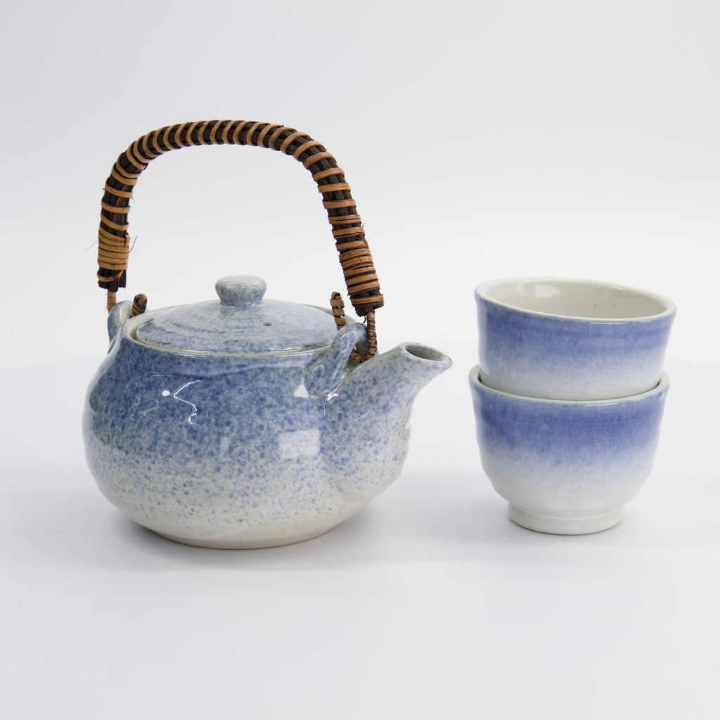 Light Blue Tea Set 0.45L w/2 Cups 180ml