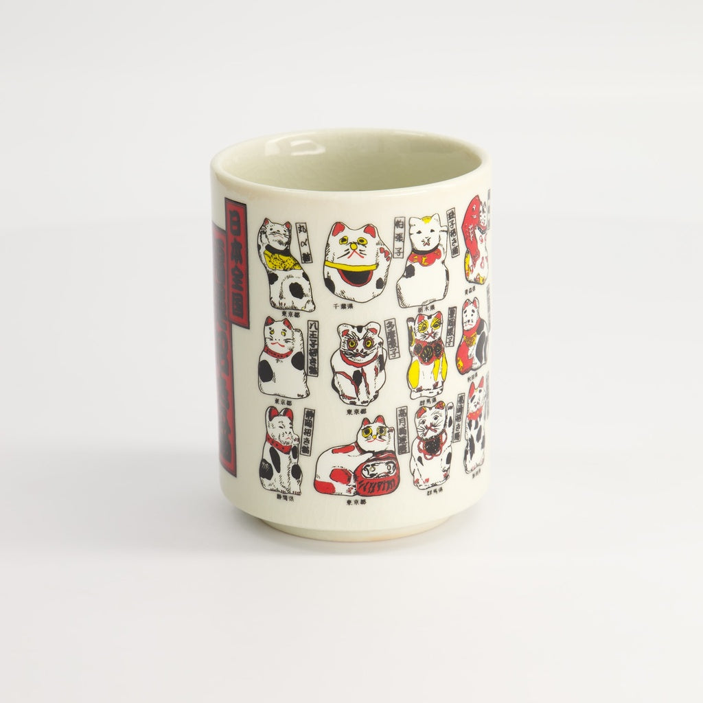 Cup Lucky Cat 7.8x10.5cm