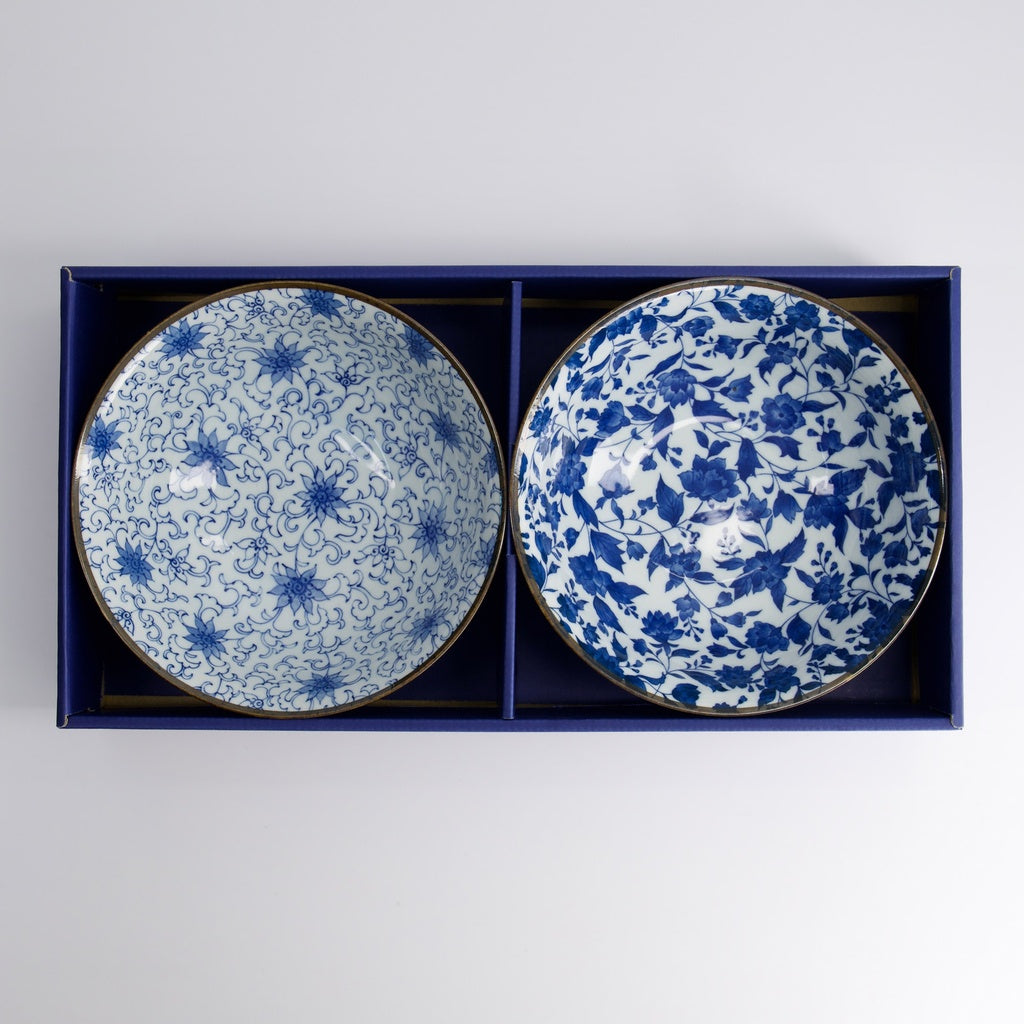 Haru Blue Mixed Ramen Bowls 2pcs Giftset