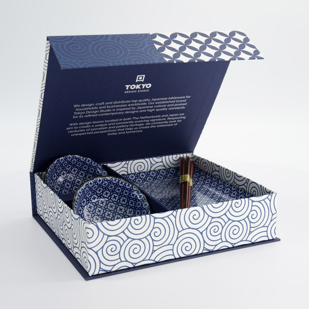 Sushi Giftset Sashiko 6pcs