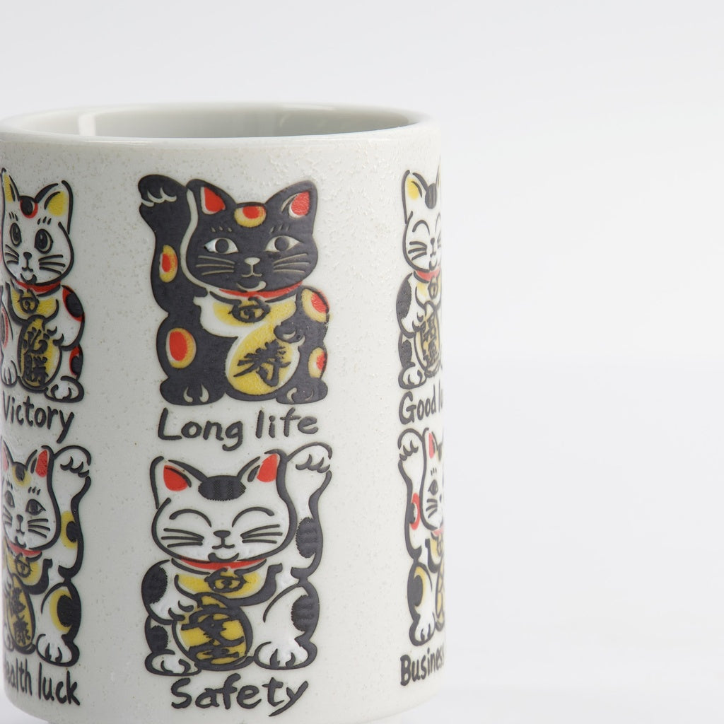 Cup Emboss Lucky Cats 7.2cmx10.2cm