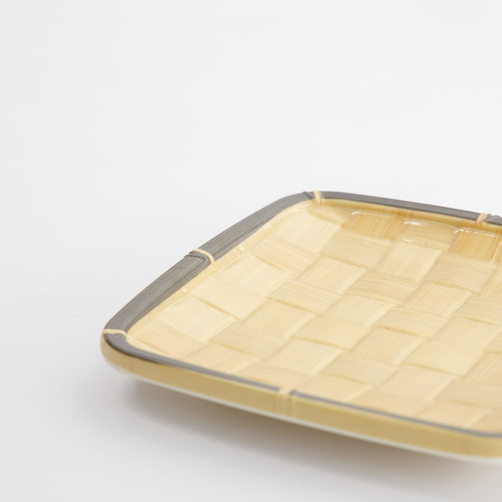 Bamboo Square Plate 15.2x15.2x2cm