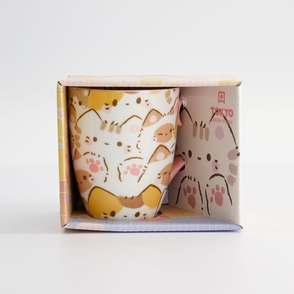 Kawaii Cat Mug W/Giftbox 8.5x10.2cm