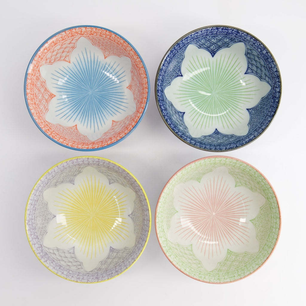 Lily Flower 4pcs Bowl Giftset 550ml