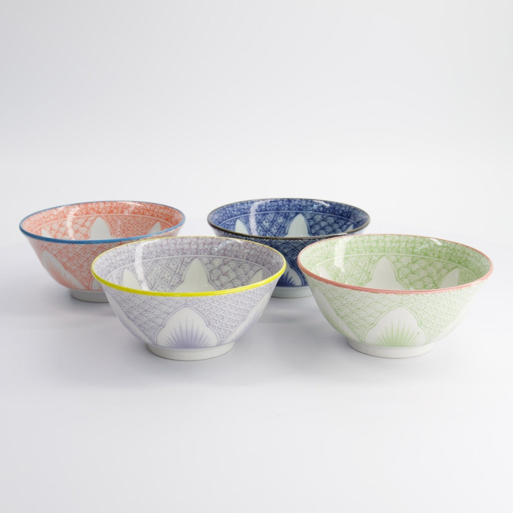 Lily Flower 4pcs Bowl Giftset 550ml