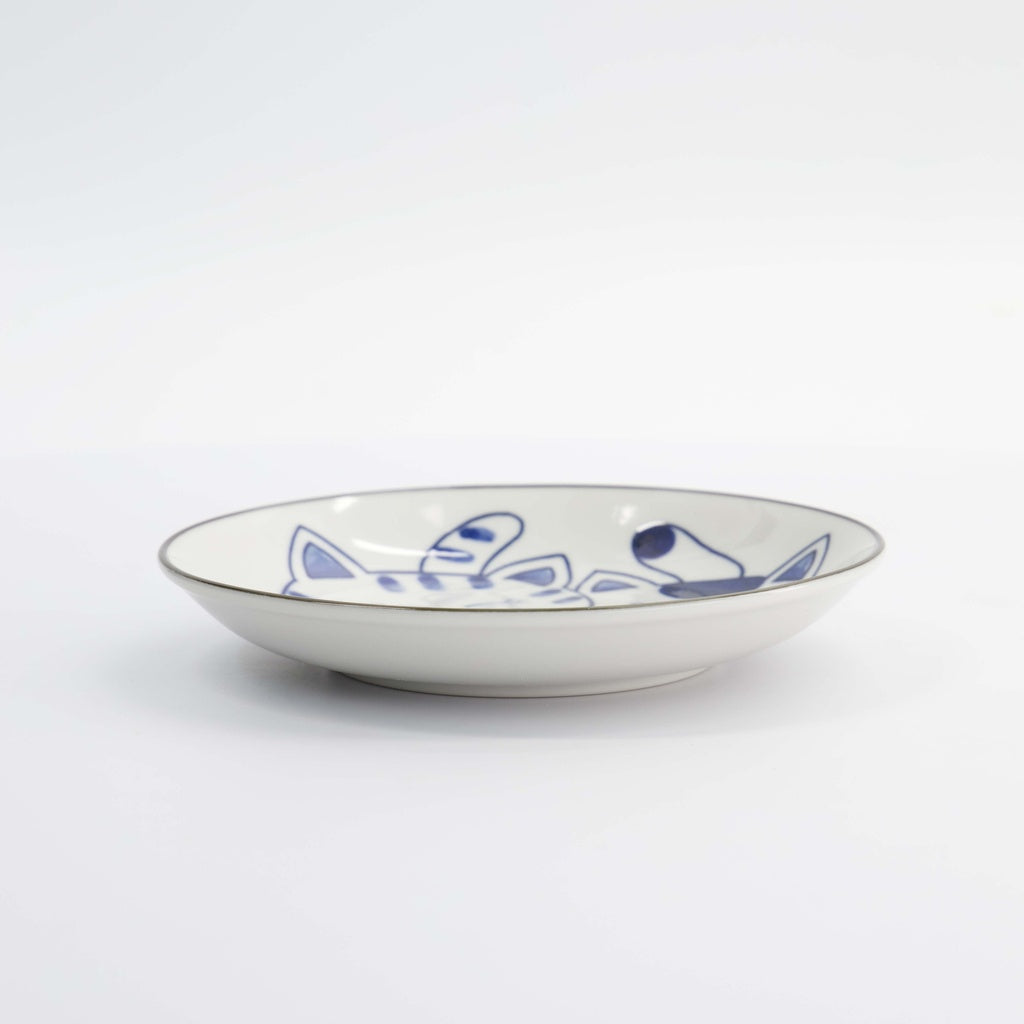 Kawaii Round Plate Cat Neko 16.7x2.8cm