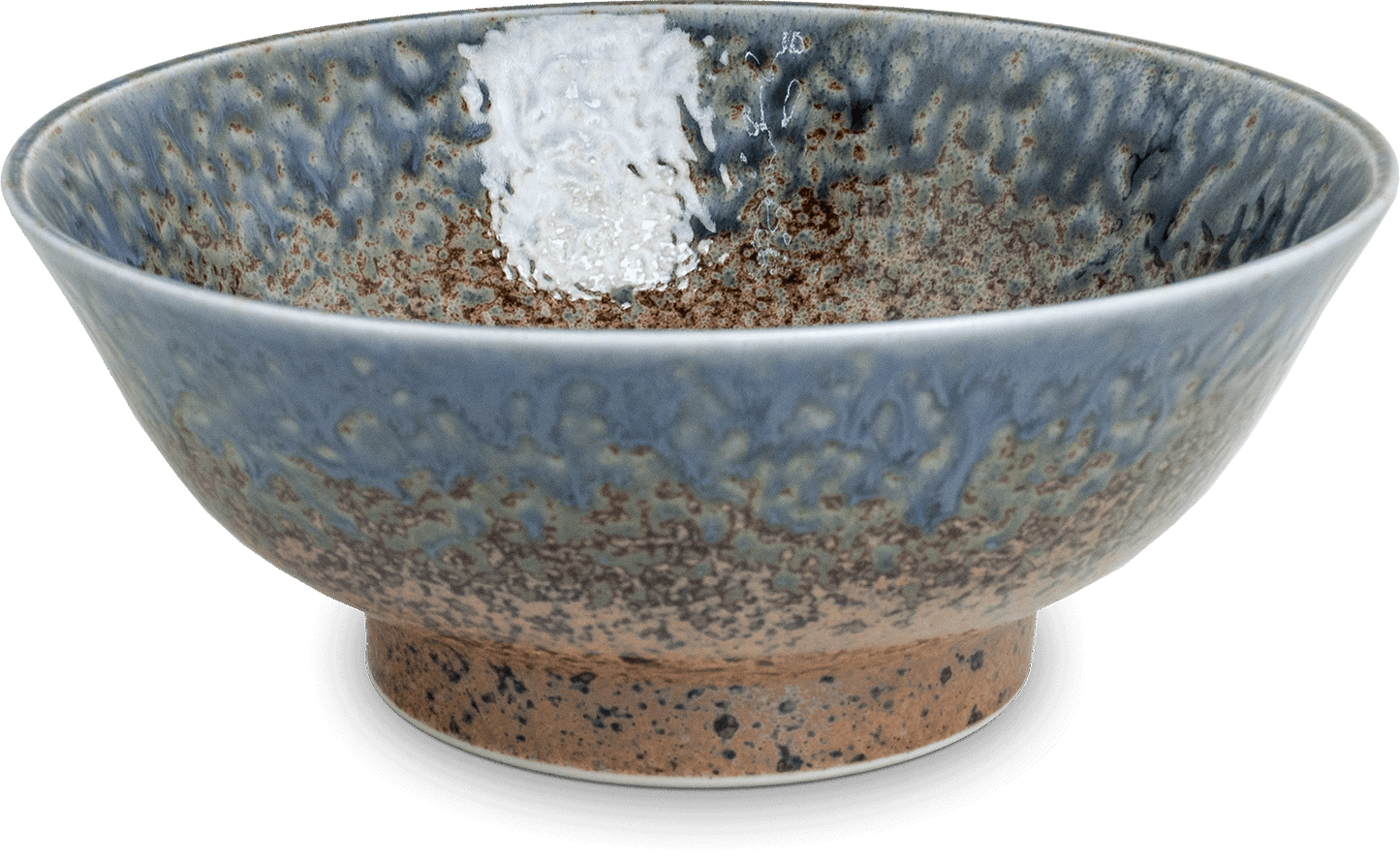 Japanese blue and brown bowl