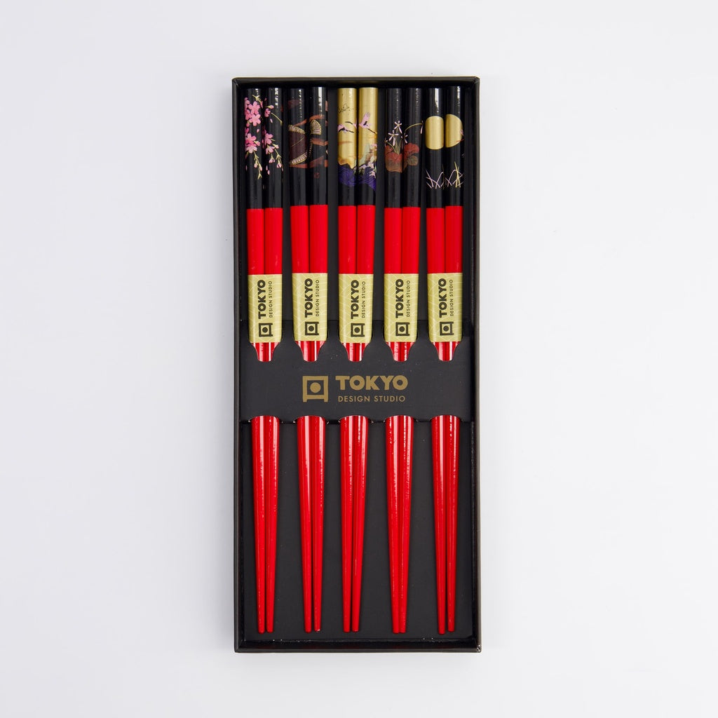 Chopstick Giftset/5 Red