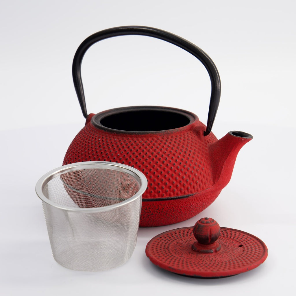 WY Tea Kettle Iron 17.5x15x10cm Arare 0.8L RED