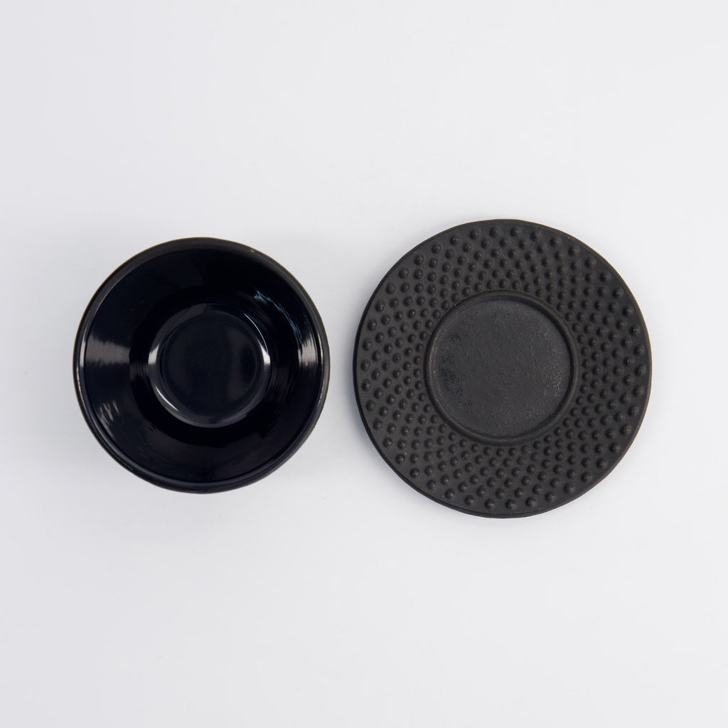WY Cup Iron+plate 7x5.5cm 120ml BLACK