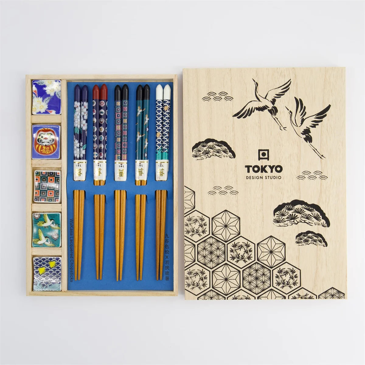 Chopstick Giftset/10 Japan in Wooden Box DJ23-0609-14