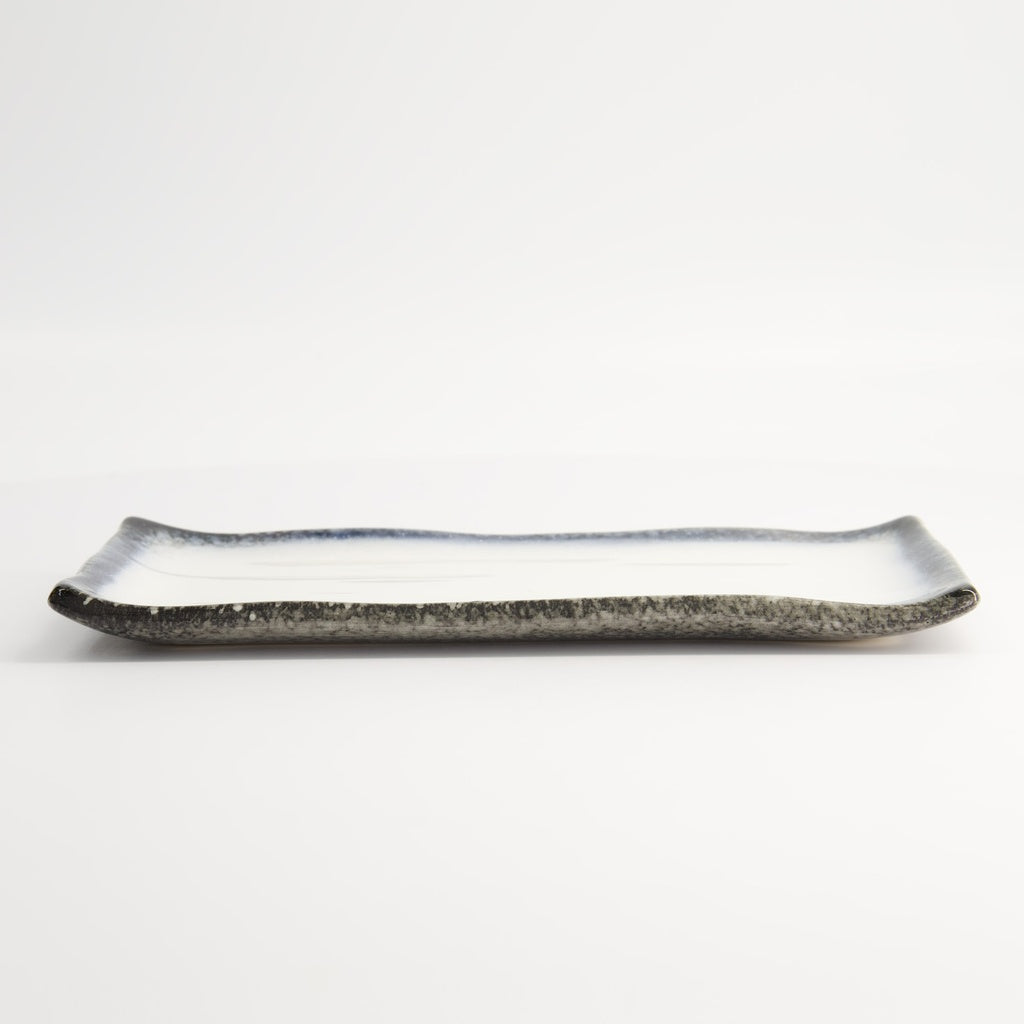 Tajimi Blue/White Plate 26x13x2cm