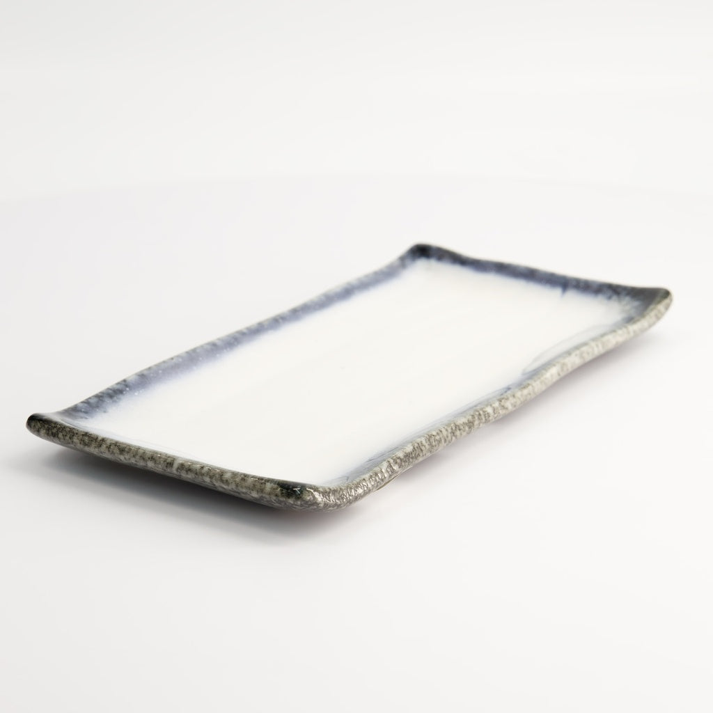 Tajimi Blue/White Plate 26x13x2cm