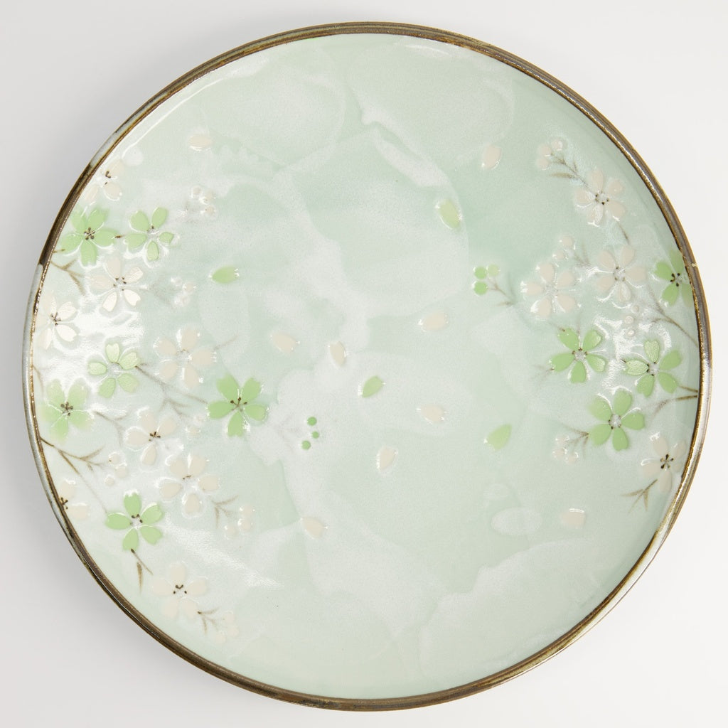 Green Cosmos Plate 26x3.4cm