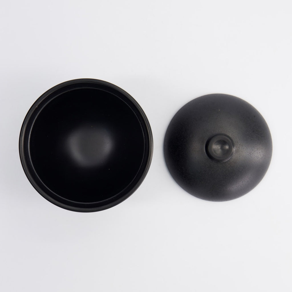 Melamine Zen Soup Bowl w/lid 10.5x7.9cm 250ml Black