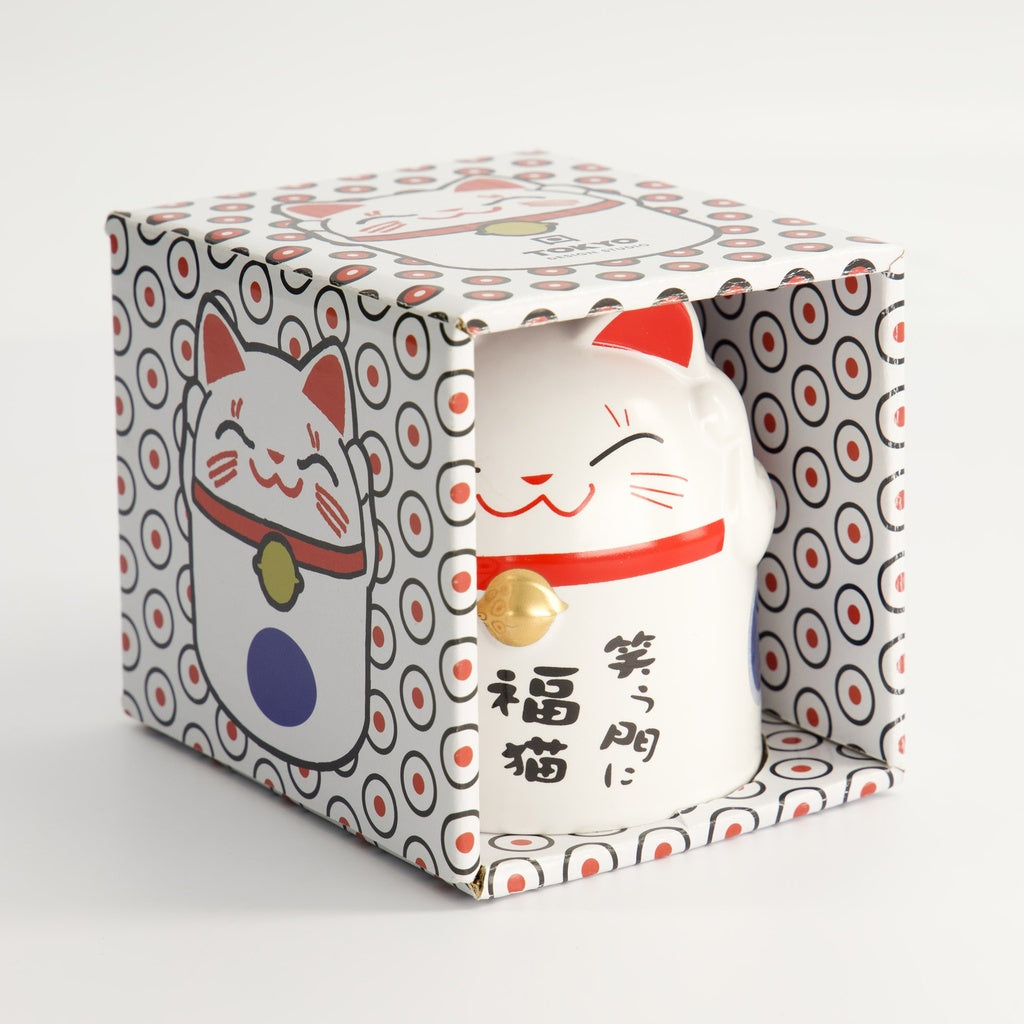 Kawaii Lucky Cat Mug Blue