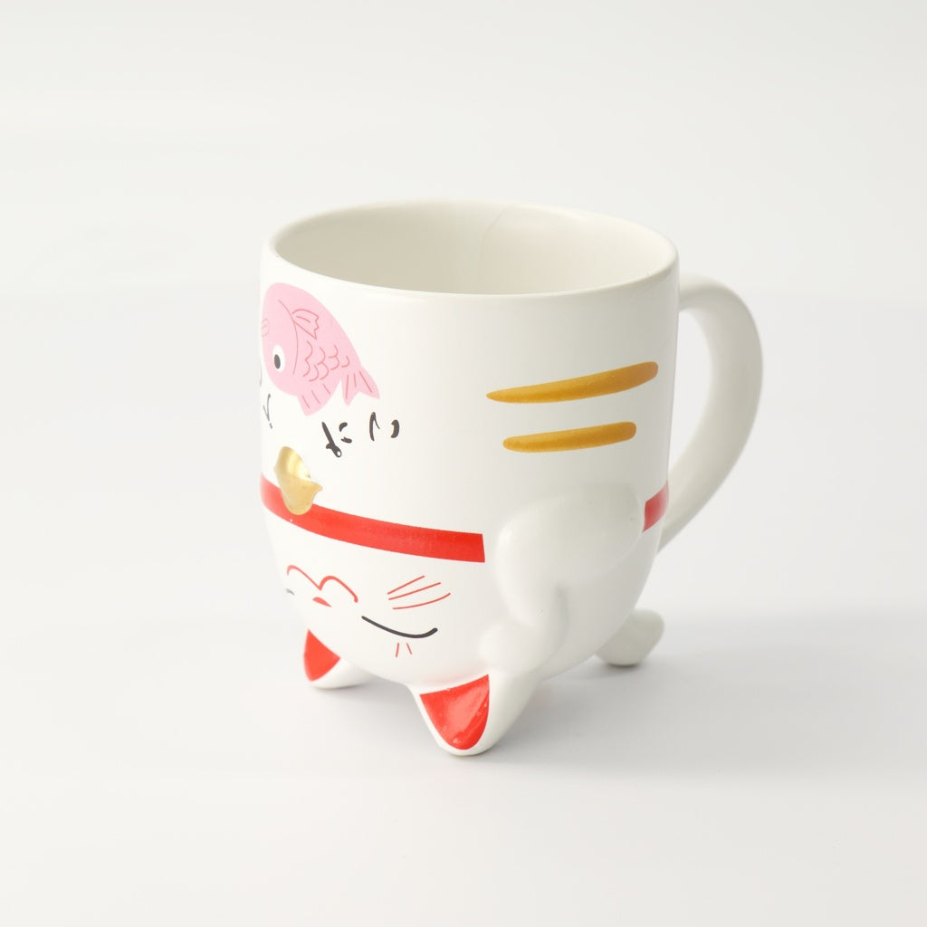 Kawaii Lucky Cat Mug Pink Giftset
