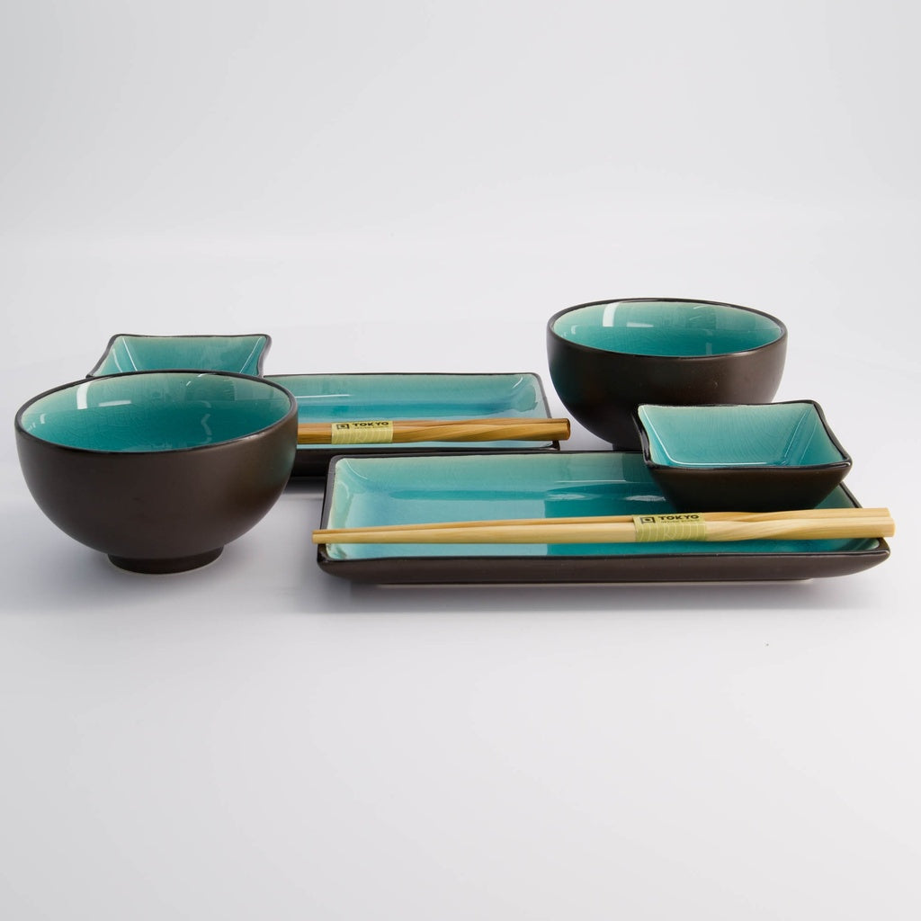 Glassy Turquoise Giftset 8pcs