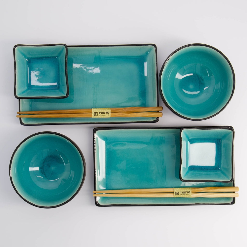 Glassy Turquoise Giftset 8pcs