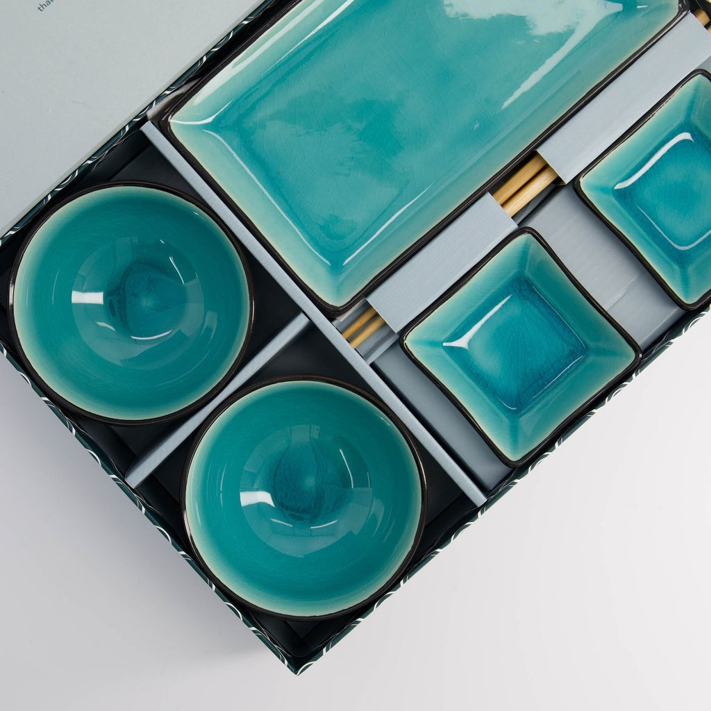 Glassy Turquoise Giftset 8pcs