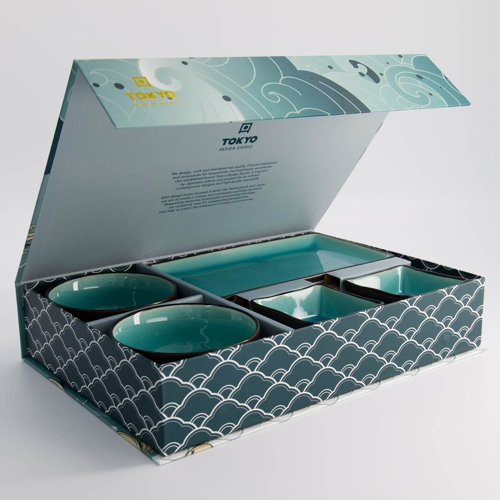 Glassy Turquoise Giftset 8pcs
