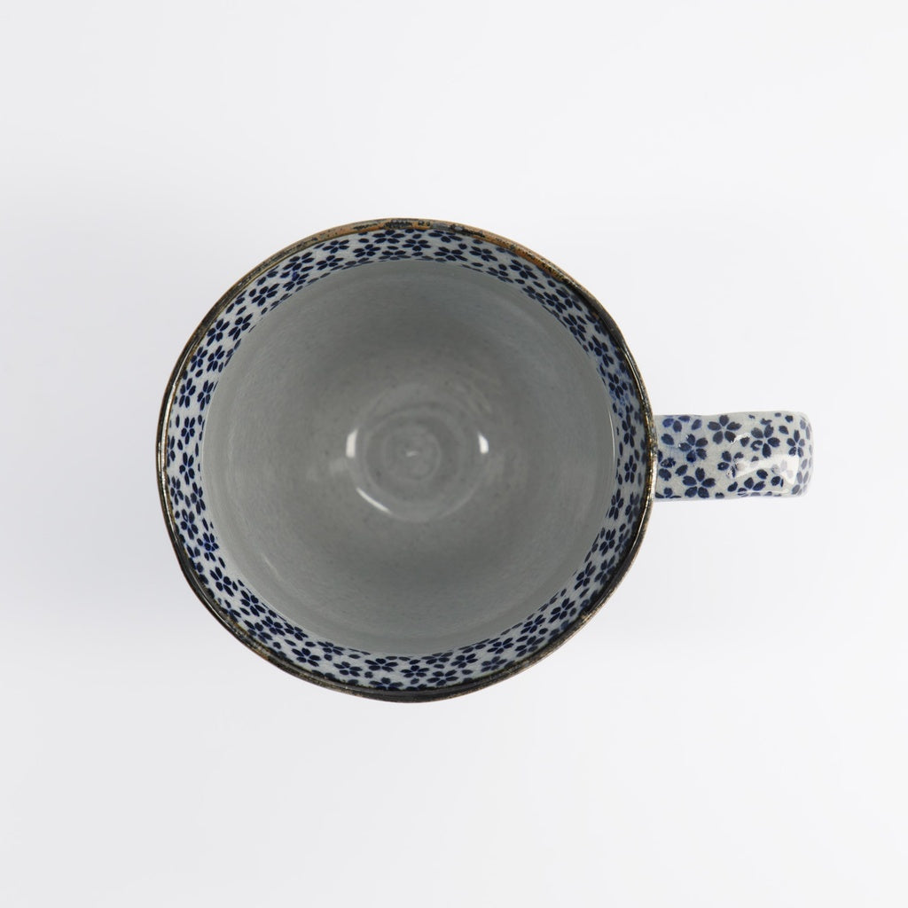 Mug 9x11cm 400ml Blue/Grey Sakura