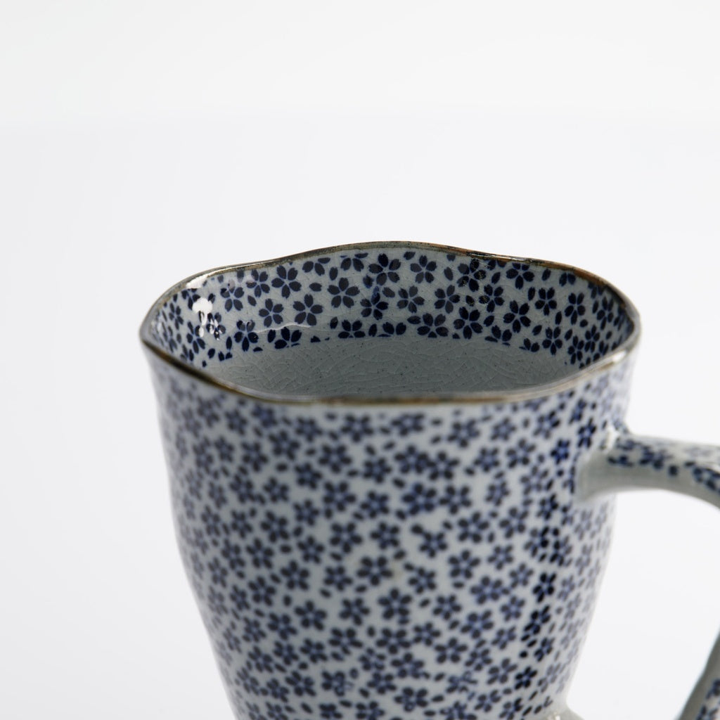 Mug 9x11cm 400ml Blue/Grey Sakura