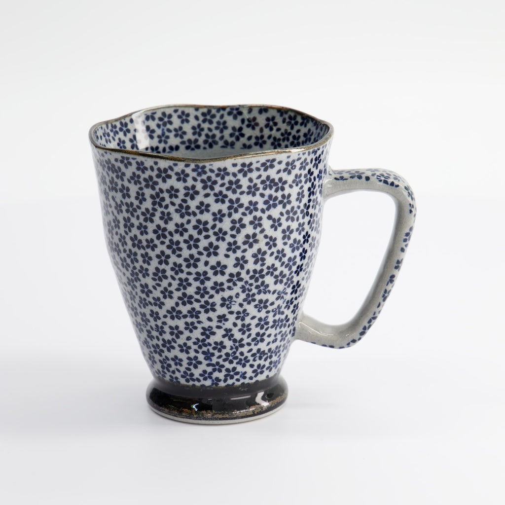 Mug 9x11cm 400ml Blue/Grey Sakura