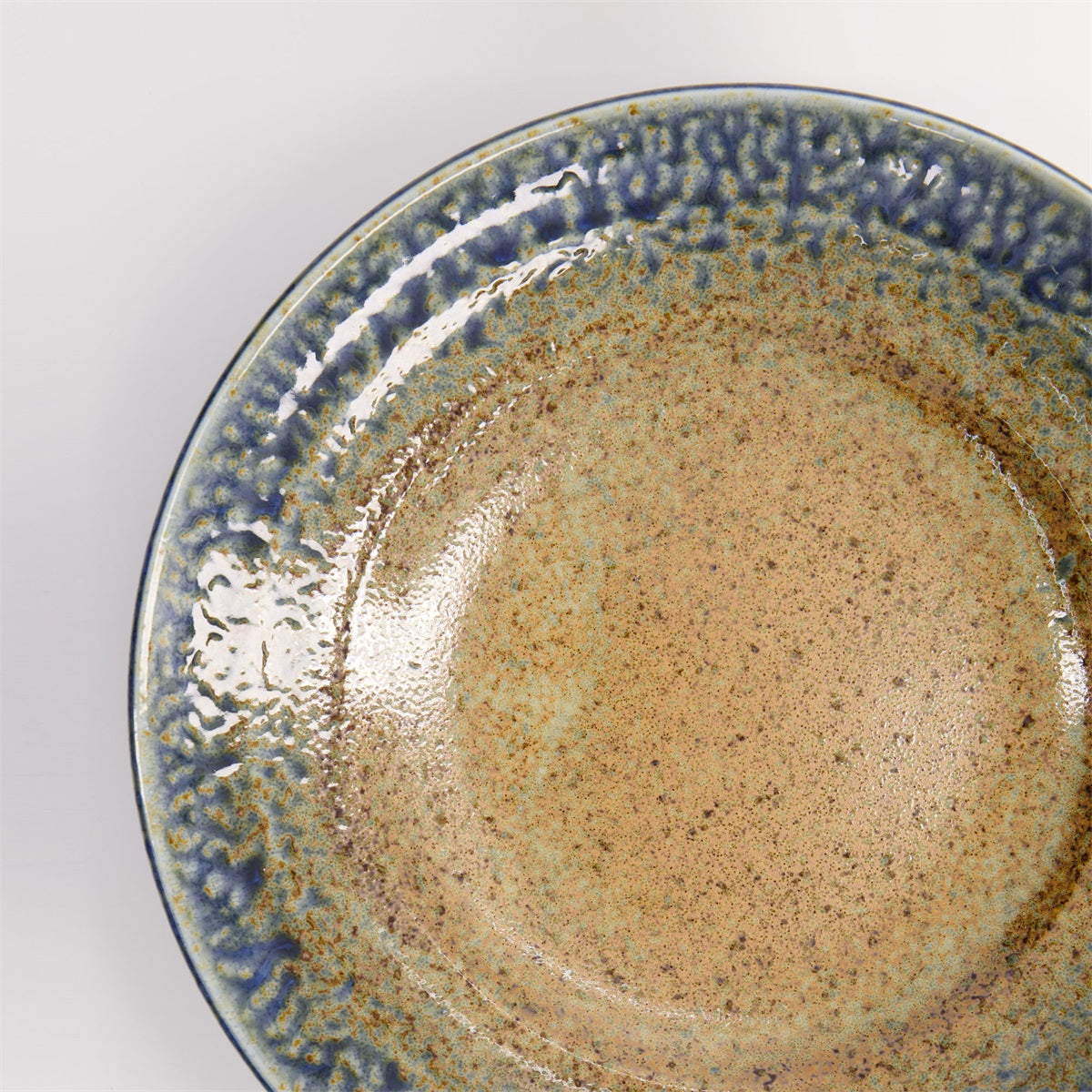 Minoyaki Reef Blue Deep Plate