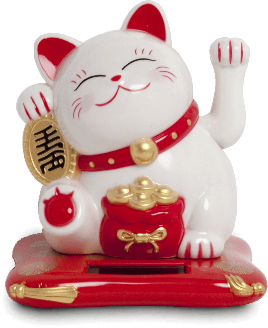 Solar powered lucky cat