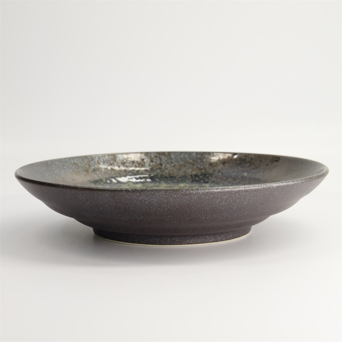 Minoyaki Mori Aya Black Deep Plate