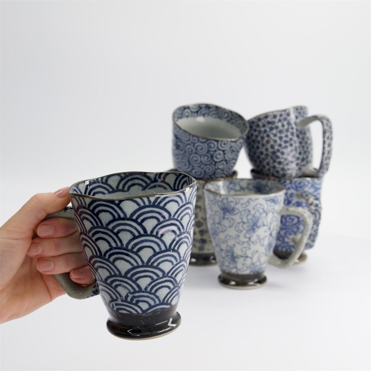 Wave Mug Blue/Grey